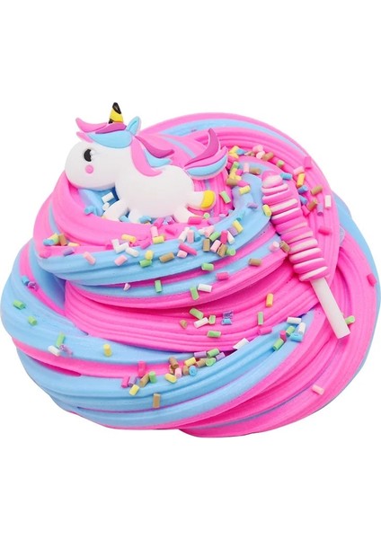 Tek Boynuzlu At Tarzı 60ML Renk Unicorn Kabarık Balçık Tutkal Tereyağı Slimes Malzemeleri Dıy Modelleme Polimer Kum Kıpır Kıpır Hamuru Sakız El Yapımı Oyuncak (Yurt Dışından)