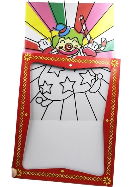 Büyük Boy Palyaço Renk Değiştirme Kartı Sihirli Hileler (26.5*20.5cm) Illüzyonlar Sokak Zihniyeti Sahne Magia Sahne Çocuk Çocuk Oyuncakları (Yurt Dışından) fırsatları