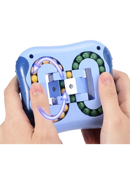 Type1 Kırmızı Stil Dönen Sihirli Fasulye Fidget Oyuncak Yetişkinler Çocuklar Için Yaratıcı Stres Giderme ve Zeka Oyunu (Yurt Dışından)
