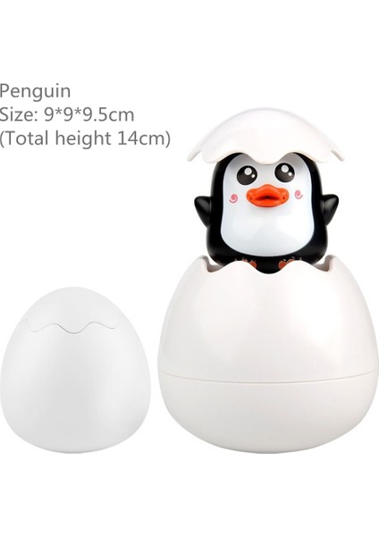Siyah Penguen Stili Bebek Banyo Oyuncak Çocuklar Sevimli Ördek Penguen Yumurta Su Sprey Yağmurlama Banyo Yağmurlama Duş Yüzme Su Oyuncakları Çocuklar Hediye (Yurt Dışından) indirimleri