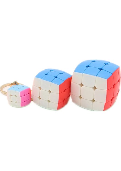 4.5cm Küp Stili Yongjun Yastıklı 2cm 3.5cm 4.5cm Mini Sihirli Bulmaca Antistres Küp Anahtarlık Profesyonel Yj 3x3 Hız Küp Eğitici Oyuncak (Yurt Dışından)