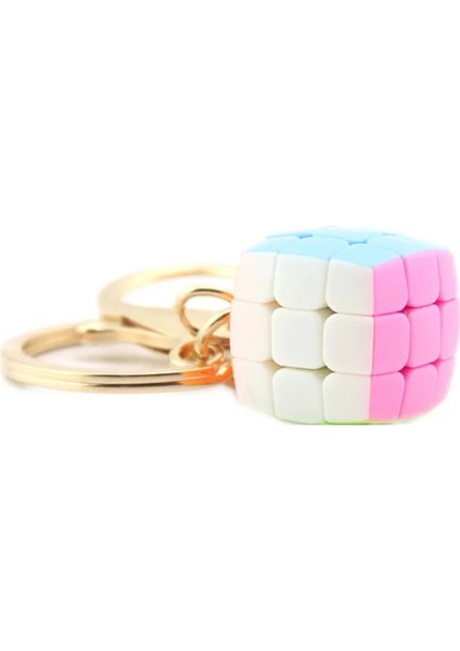 4.5cm Küp Stili Yongjun Yastıklı 2cm 3.5cm 4.5cm Mini Sihirli Bulmaca Antistres Küp Anahtarlık Profesyonel Yj 3x3 Hız Küp Eğitici Oyuncak (Yurt Dışından)