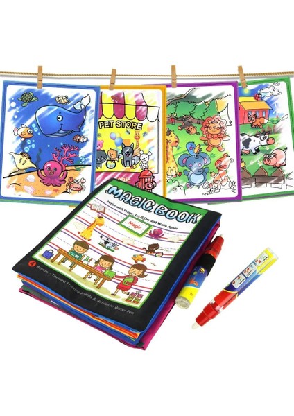 Kitap A Stili Coolplay Sihirli Su Çizim Kitabı Boyama Kitabı Boyama Kurulu Doodle Kitap Çizim Oyuncaklar Çocuklar Için Eğitici Oyuncaklar Noel Hediyeleri (Yurt Dışından)