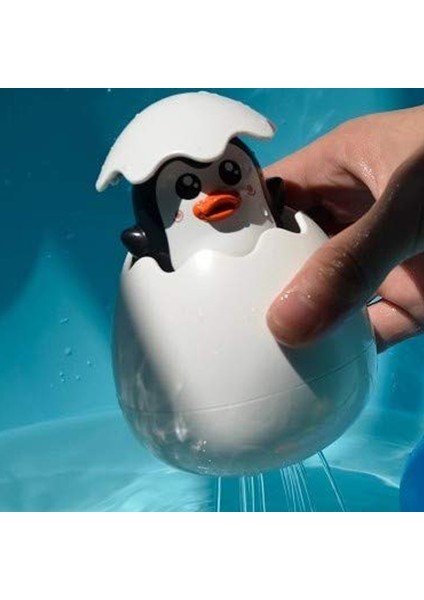 Penguen Tarzı Bebek Banyo Oyuncak Çocuk Penguen Yumurta Su Sprey Yağmurlama Banyo Yağmurlama Duş Oyuncak Çocuklar Yüzme Su Clockwork Oyuncaklar (Yurt Dışından)