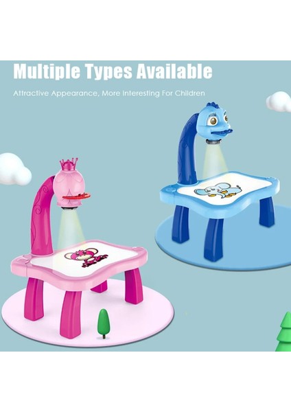 Mini Ördek Stili Çocuk LED Projektör Çizim Tahtası Çocuklar Boyama Masa Masası Montessori Eğitici Öğrenme Yazma Tableti Erkek Kız Oyuncaklar Için (Yurt Dışından) fırsatları