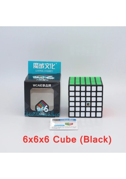 6x6 Siyah Stil Moyu Meilong 2x2 ~ Sihirli Küp 3x3 Hız Küpü 7x7 Bulmaca Cubo Magico Profesyonel Oyun Küpü Çocuklar Için Eğitici Oyuncaklar (Yurt Dışından)