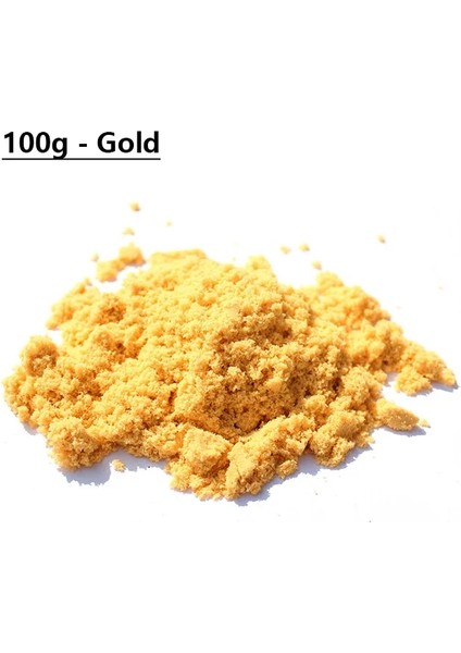 100G-ALTIN Kum Stili 100GBAG Kum Balçık Yumuşak Kil Yenilik Plaj Oyuncakları Modeli Kil Dinamik Hareketli Sihirli Kum Oyuncaklar Çocuklar Için (Yurt Dışından)