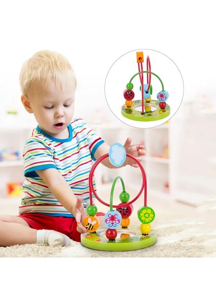 Pengfu Shop OKYANUS047 Stili Montessori Bebek Oyuncakları Ahşap Roller Coaster Boncuk Labirent Toddler Erken Öğrenme Eğitim Bulmaca Matematik Oyuncak Çocuklar Için Yıllar (Yurt Dışından)