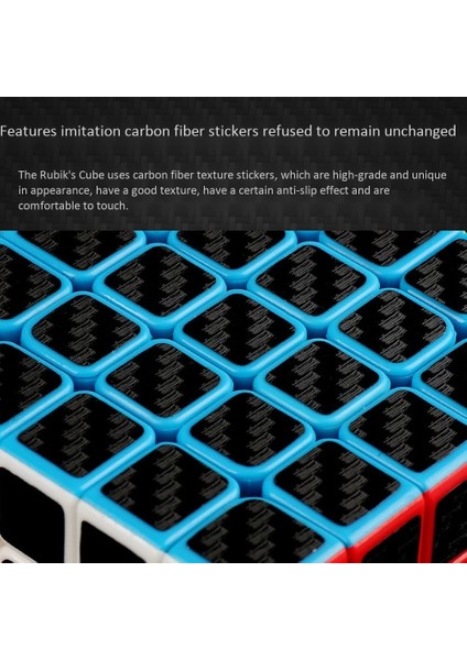 Siyah Stil Rubix Küp Hızı Pürüzsüz Karbon Fiber Etiket Hızı Beyninizi Geliştirin ve Hafızanızı ve El Becerilerinizi Geliştirin. (Yurt Dışından) fiyatları