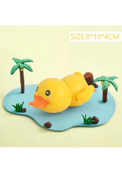 Sarı Ördek Stili Bebek Banyo Oyuncakları Çocuklar Için Onths Yüzme Havuzu Su Oyunu Wind-Up Clockwork Hayvanlar Çocuklar Için Yengeç Kurbağa Su Oyuncakları Hediyeler (Yurt Dışından)