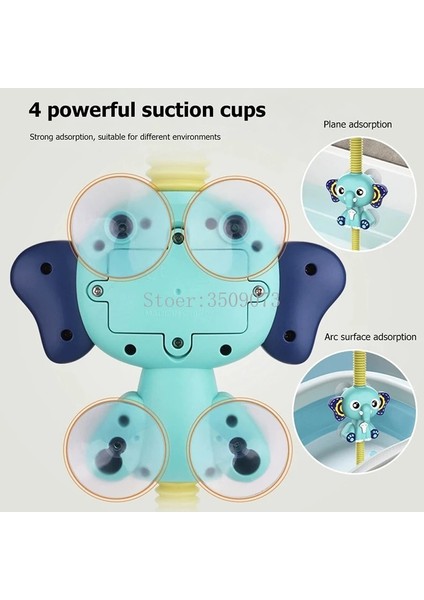 Pembe Su Aygırı Stili Banyo Oyuncakları Elektrikli Fil Çocuklar Için Su Spreyi Bebek Banyo Küvet Bataryası Duş Oyuncakları Güçlü Vantuz Çocuk Su Oyunu (Yurt Dışından)