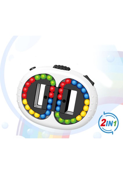 No.9 Tarzı Dönen Sihirli Fasulye Küp Parmak Ucu Fidget Oyuncaklar Çocuklar Yetişkinler Stres Giderici Boncuk Bulmacalar Çocuklar Eğitim Zeka Oyunu (Yurt Dışından)