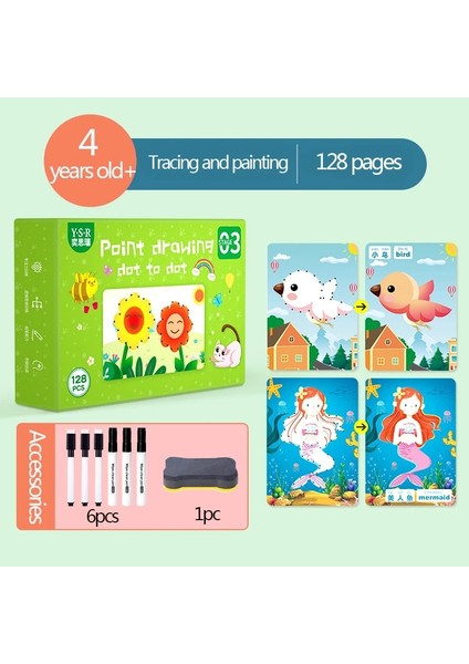 Stil 6 Stil Çocuk Montessori Oyuncaklar Eğitici Matematik Oyuncaklar Çizim Tablet Kalem Kontrol El Eğitimi Erkek Kız Şekil Matematik Maç Oyun Kitabı (Yurt Dışından)