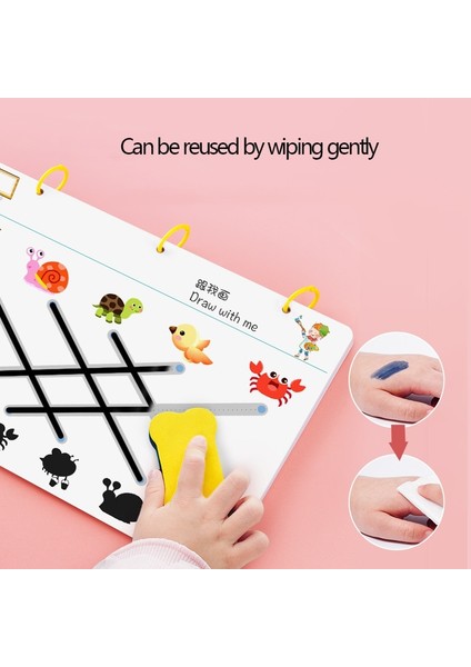 Stil 6 Stil Çocuk Montessori Oyuncaklar Eğitici Matematik Oyuncaklar Çizim Tablet Kalem Kontrol El Eğitimi Erkek Kız Şekil Matematik Maç Oyun Kitabı (Yurt Dışından) indirimleri