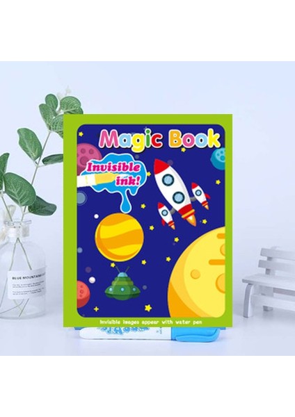 Roket Tarzı Montessori Oyuncaklar Yeniden Kullanılabilir Boyama Kitabı Büyülü Su Çizim Kitabı Çocuklar Için Duyusal Erken Eğitim Oyuncaklar Doğum Günü Hediyesi (Yurt Dışından)
