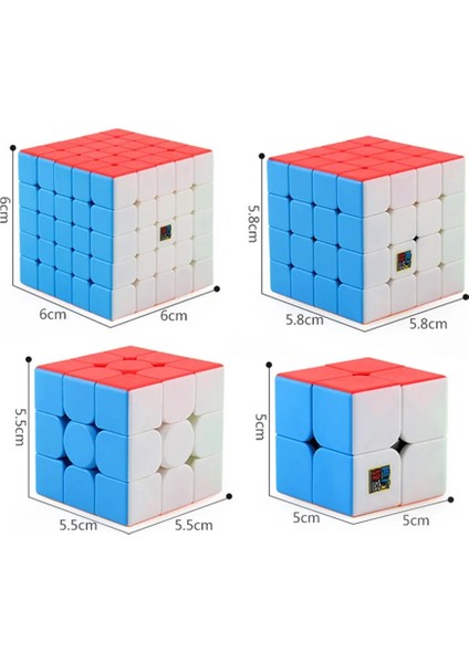 D Stili Moyu Ube Set Piramit Sq1 Megaminx Skew 2x2 4x4 5x5 Sihirli Küp Profesyonel Cubo Magico Hız Küp Bulmaca Oyuncaklar (Yurt Dışından)