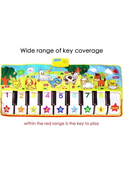 Y 110X36CM Stili 7 Stiller Büyük Boy Bebek Müzikal Mat Oyuncaklar Piyano Oyuncak Infantil Müzik Çalma Mat Çocuklar Erken Eğitim Öğrenme Çocuk Hediyeler (Yurt Dışından)