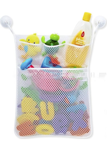Beyaz Stil Bebek Oyuncak Örgü Çanta Banyo Küvet Bebek Organizatör Emme Banyo Banyo Oyuncak Şeyler Net Bebek Çocuk Banyo Küvet Oyuncak Banyo Oyun Çantası Çocuklar (Yurt Dışından)
