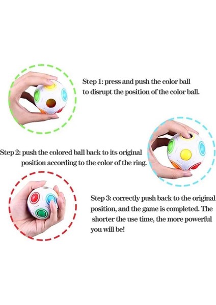 Beyaz Opp Torba Stili Sihirli Rubix Küp Gökkuşağı Topu Küp Hız Futbol Bulmaca Topu Fidget Oyuncaklar Çocuklar Için Yetişkin Stres Giderici Dekompresyon Topu (Yurt Dışından) modelleri