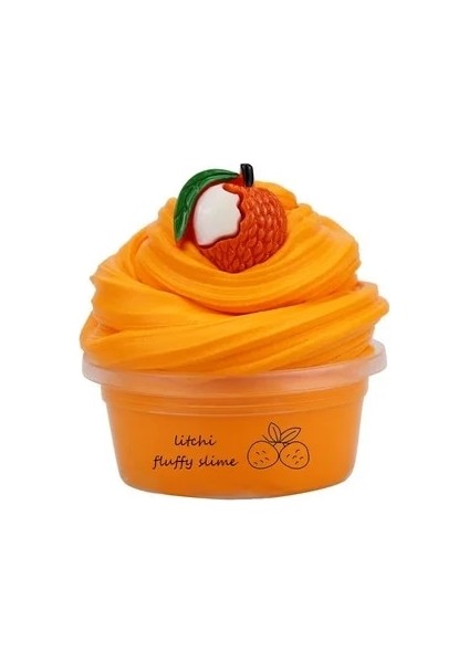 Litchi Tarzı [stokta] 60ML Meyveli Kek Balçık Kabarık Floam Çocuklar Modelleme Kil Oyuncaklar Polimer Güvenli Pamuk Bisküvi Balçık Çocuklar Için Stres Karşıtı Hediye (Yurt Dışından)