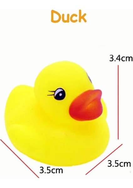 Küçük Ördek Tarzı 1 Adet Bebek Banyo Oyuncakları Yumuşak Kauçuk Ördek Sıkmak Ses Şamandıra Hayvanlar Banyo Yüzme Su Oyuncakları Çocuklar Için Erkek Kız (Yurt Dışından)