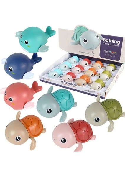 F Stili 1 Adet Yenı 2. Wind Up Kaplumbağa Klasik Bebek Su Oyuncak Bebek Yüzmek Kaplumbağa Yaralı Zincir Clockwork Çocuklar Plaj Banyo Oyuncakları (Yurt Dışından)
