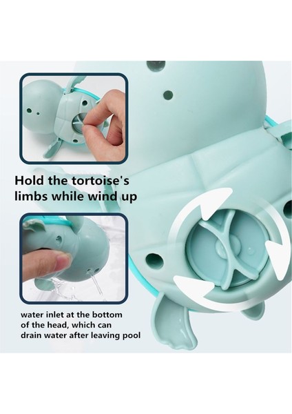 F Stili 1 Adet Yenı 2. Wind Up Kaplumbağa Klasik Bebek Su Oyuncak Bebek Yüzmek Kaplumbağa Yaralı Zincir Clockwork Çocuklar Plaj Banyo Oyuncakları (Yurt Dışından)