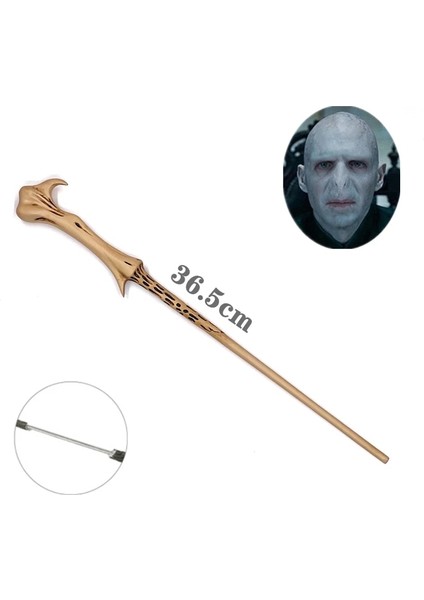 Voldmort-12 Tarzı 24 Çeşit Metal Çekirdek Sihirli Komik Değnek Kutusu Rol Oynama (Yurt Dışından)