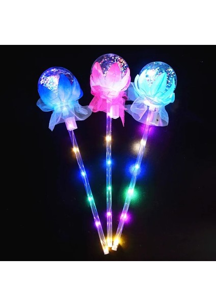Sarı Stil 1 Adet Kalp Yıldız Şekli Glow Stick LED Aydınlık Sihirli Değnek Oyuncak Gül Çiçek LED Parti Konser Malzemeleri Çocuklar Için Hediye Babys (Yurt Dışından)