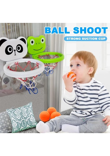 1 Adet Tarzı Ayı Bebek Banyo Oyuncak Yürümeye Başlayan Çocuk Su Oyuncakları Banyo Küveti 3 Toplu Basketbol Poşeti Çocuklar Açık Oyun Seti Sevimli Panda (Yurt Dışından)