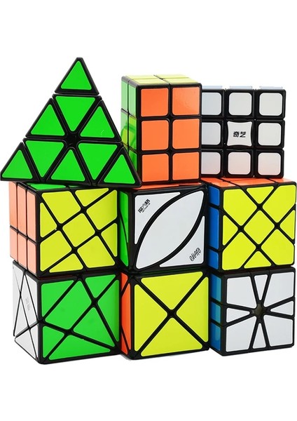 2x2 Ayna Altın Tarzı Qiyi Magic Ube Siyah Hız Ubo Magico 6x6 7x7 Mega Piramit Skew Sq-1 (Yurt Dışından)