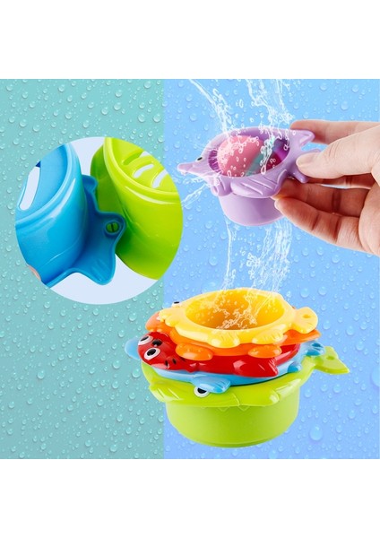 Beyaz Stil Et Bebek Şamandıra Su Istifleme Bardakları Klasik Banyo Oyuncak Yüzme Çocuklar Için Eğitici Oyuncaklar Plastik Balık Hayvan Banyo Için (Yurt Dışından) fiyatları