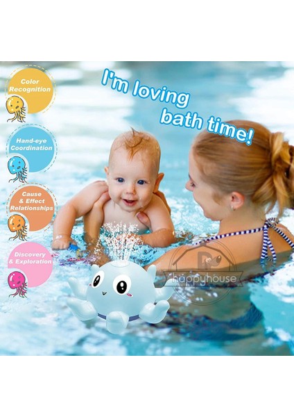 Darkblue Temel Box Stili Yok Bebek Banyo Oyuncakları Sprey Su Duş Banyo Oyuncakları Çocuklar Için Elektrikli Balina Banyo Topu Hafif Müzikli LED Işıklı Oyuncaklar Ool Küvet Oyuncak (Yurt Dışından) modelleri
