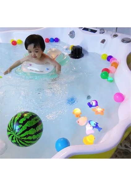 Bir Stil Bebek Suyu Yanıp Sönen Yüzen Hayvanlar Çocuklar Otomatik LED Aydınlatmalı Plaj Oyun Oyuncakları Çocuklar Için Banyo B (Yurt Dışından) modelleri
