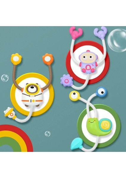 Salyangoz Tarzı Elektrikli Duş Su Püskürtme Banyo Oyuncakları Kawaii Salyangoz Ayı Robot Modeli Yağmurlama Çocuklar Çocuklar Için Bebek Banyo Küvet Musluk (Yurt Dışından) indirimleri