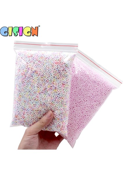 Beyaz Stil Balçık Için Big Bag Ilavesi Sıcak Renk Kar Çamur Parçacıkları Aksesuarları Minik Köpük Boncuklar Balçık Topları Malzemeleri Charms (Yurt Dışından)