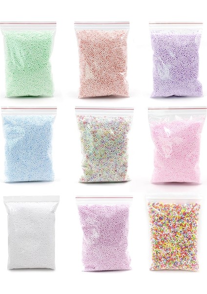 Beyaz Stil Balçık Için Big Bag Ilavesi Sıcak Renk Kar Çamur Parçacıkları Aksesuarları Minik Köpük Boncuklar Balçık Topları Malzemeleri Charms (Yurt Dışından)
