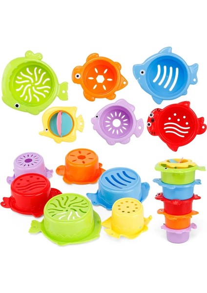 Beyaz Stil Et Bebek Şamandıra Su Istifleme Bardakları Klasik Banyo Oyuncak Yüzme Çocuklar Için Eğitici Oyuncaklar Plastik Balık Hayvan Banyo Için (Yurt Dışından) modelleri