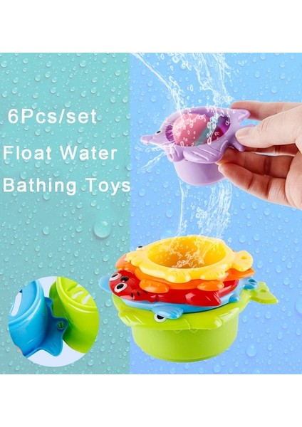 Beyaz Stil Et Bebek Şamandıra Su Istifleme Bardakları Klasik Banyo Oyuncak Yüzme Çocuklar Için Eğitici Oyuncaklar Plastik Balık Hayvan Banyo Için (Yurt Dışından) indirimleri