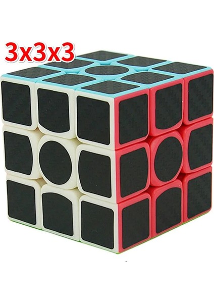 3x3 Tarzı Karbon Fiber Küp Sihirli Küp Hız 2x2 3x3 4x4 5x5 Piramit Sq1 Çarpık Bulmaca Pirinç Hamuru Cubo Magico Oyuncaklar Çocuklar Için (Yurt Dışından)