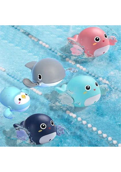 Penguen Mor Stili Bebek Banyo Oyuncakları Hayvan Claldren's Su Oyuncak Bebek Yüzmek Zincir Clockwork Oyuncak Çocuk Için En Yeni (Yurt Dışından) fırsatları