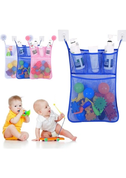 NO.899 Stili Banyo Oyuncakları Çocuklar Bebek Düzenli Depolama Vantuz Çanta Banyo Küvet Bebek Asılı Çanta Banyo Oyuncak Sepeti Örgü Saklama Çantası Su Oyuncak (Yurt Dışından) fiyatları