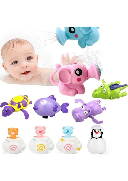 Yunus Mavisi 2 Stili Yürümeye Başlayan Oyuncaklar Banyo Bebek Su Oyuncak Küvet Bebek Yüzme Kaplumbağa Yaralı Zincir Clockwork Çocuklar Plaj Sprey Su Duş Banyo Oyuncakları (Yurt Dışından) fırsatları