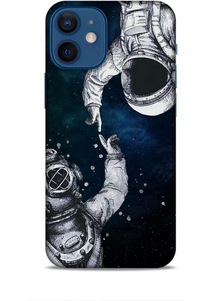 Apple iPhone 12 Mini Kılıf Caliburn 5 Kozmonot Koruma Kılıfı