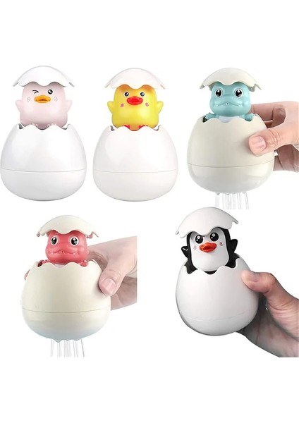 No.5 Tarzı Bebek Banyo Oyuncak Çocuklar Sevimli Ördek Penguen Yumurta Su Sprey Yağmurlama Banyo Duş Yüzme Su Kaplumbağası Oyuncaklar Çocuklar Hediye (Yurt Dışından)