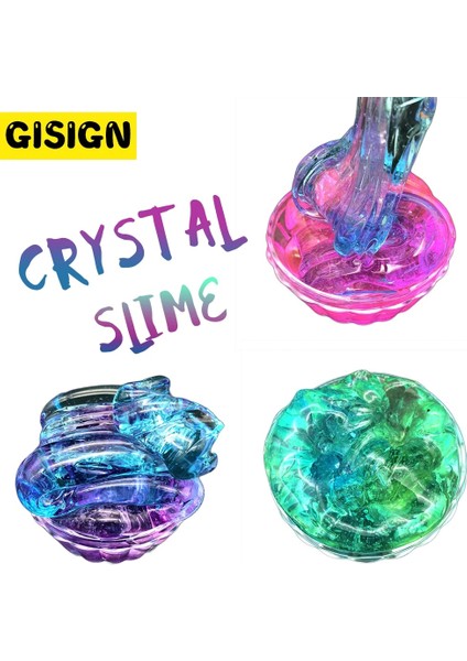 Mavi Mor Slime Tarzı Dıy Magic Mix Kristal Balçık Oyuncaklar Malzemeleri Temizle Kabarık Köpük Macun Hamuru Bulut Balçık Topu Kil Kum Kiti Çocuklar Için (Yurt Dışından)