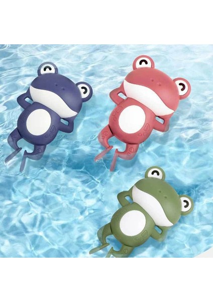 PIG-DD565C Stili Karikatür Kurbağa Banyo Oyuncak Bebek Yüzme Havuzu Banyo Duş Oyunu Hayvan Kurmalı Saat Oyuncak Çocuk Çocuk Su Oyuncak Noel Hediyesi (Yurt Dışından) modelleri