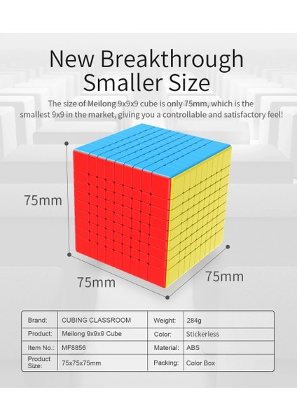 7X7X7 Stili Moyu Meilong Mofang Jiaoube Sihirli Hız 6x6 7x7 Puzzl 8x8 9x9 Cubo Magico Eğitici Oyuncaklar (Yurt Dışından)