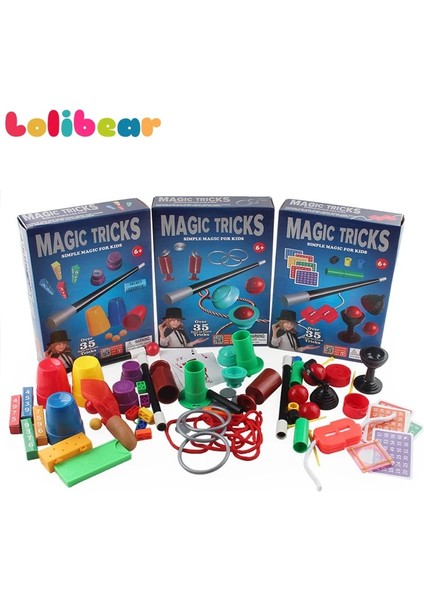 NO.2564 Stili Kullanım Kılavuzu ile Sihirli Kit Seti (Kutu Dahil Değildir) Sihirli Hileler Yakın Çekim Magia Bulmacası Çocuklar Için Basit Hile Sahne Oyuncakları (Yurt Dışından)