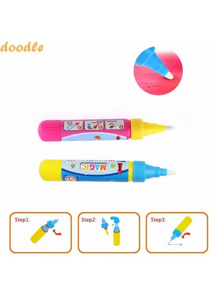 1 Adet Büyük Kalem Stili Sihirli Su Çekme Kalem Oyuncak Kalem Çocuk Boyama Su Yazma Mat Kalem Doodle Kalemler Değiştirme Aracı Çocuklar Için Eğitim Oyuncak (Yurt Dışından)